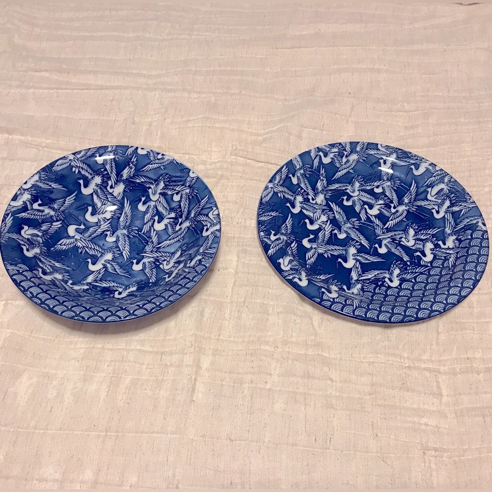 Takahashi Blue and White Decorative Plates